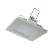 Led panel λευκό τετράγωνο χωνευτό 6W 230V 4000k ενδιάμεσο λευκό φως 120° 450lm