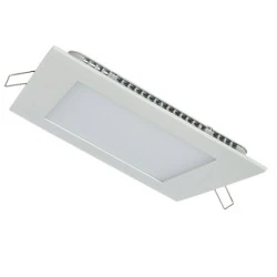 Led panel λευκό τετράγωνο χωνευτό 12W 230V 4000k ενδιάμεσο λευκό φως 120° 900lm
