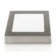 Led panel inox τετράγωνο εξωτερικό 24W 230V 4000k ενδιάμεσο λευκό φως 120° 1800lm