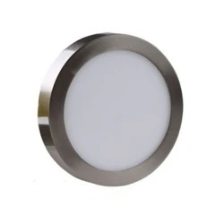 Led panel inox στρογγυλό εξωτερικό 18W 230V 6000k ψυχρό λευκό φως 120° 1440lm