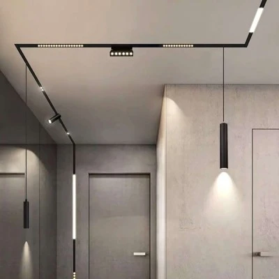 Μαγνητικό LED φωτιστικό ράγας 20W 2000LM με θερμό φως 3000K σε μαύρο χρώμα