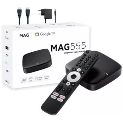 TV Box MAG555 4K UHD με WiFi USB 2.0 2GB RAM και 16GB αποθηκευτικό χώρο με λειτουργικό Android 12.0