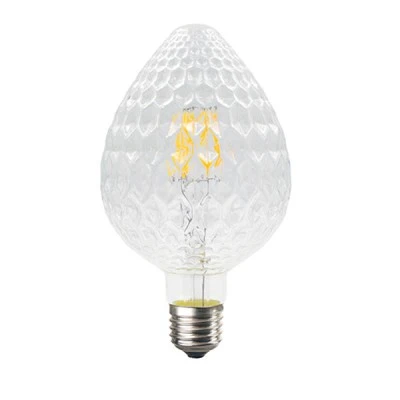 Λάμπα led filament ντιμαριζόμενη ανάγλυφη και διάφανη Ε27 6W 230V 2700k θερμό λευκό φως 690Lm