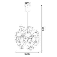 Κρεμαστό παιδικό φωτιστικό SPACE 4xΕ14 Φ35xΗ80cm εσωτερικού χώρου IP20