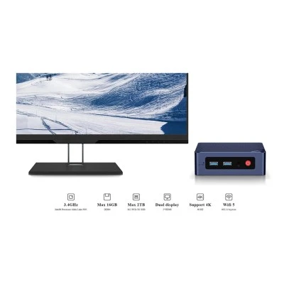 Mini PC Beelink S12, Intel N95, με 16GB RAM, 500GB SSD, Windows 11 Pro