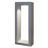 LED φωτιστικό κήπου δαπέδου 5W 230V AC θερμό φως 3000k 130lm τσιμεντένιο μαύρο στεγανό IP65 30000h
