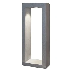 LED φωτιστικό κήπου δαπέδου 5W 230V AC θερμό φως 3000k 130lm τσιμεντένιο μαύρο στεγανό IP65 30000h
