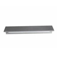 Επίτοιχο γραμμικό LED SMD φωτιστικό 12W θερμό φως 3000k 660lm μαύρο τσιμέντο IP65 30000h