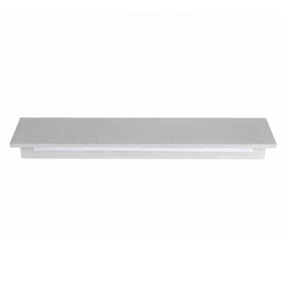 Επίτοιχο γραμμικό φωτιστικό LED SMD 12W 230V AC 760LM θερμό φως 3000k στεγανό IP65 λευκό τσιμέντο