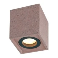 Φωτιστικό οροφής MONTE 1ΧGU10 8,5x8,5xh10cm κόκκινο τσιμεντένιο
