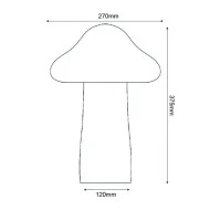 LED SMD φωτιστικό 10W θερμό φως 3000k 850lm 230V AC 30000h μαύρο τσιμεντένιο εξωτερικού χώρου IP65