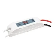 Τροφοδοτικό - led driver MINI PLASTIC 12W 230V AC στα 12VDC για ταινίες & λάμπες LED μη στεγανό IP20