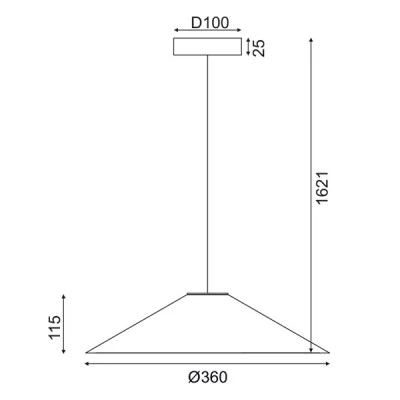 Κρεμαστό φωτιστικό WALNUT ξύλο D36xh160cm για ένα λαμπήρα GX53 Κρεμαστό φωτιστικό WALNUT ξύλο D36xh160cm για ένα λαμπήρα GX53