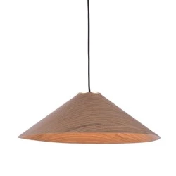 Κρεμαστό φωτιστικό WALNUT ξύλο D36xh160cm για ένα λαμπήρα GX53
