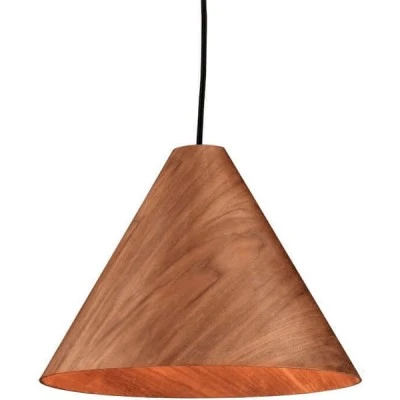 Κρεμαστό φωτιστικό WALNUT 1ΧE27 D33xh180cm σε απόχρωση ξύλου