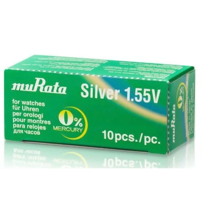 Μπαταρία λιθίου MURATA SR927 για ρολόγια 1.55V No395/399 σε συσκευασία 10 τεμαχίων