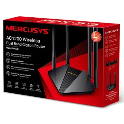 Router MERCUSYS wireless Gigabit MR30G AC1200 Dual Band Ver. 1.0 ευρείας κάλυψης Wi-Fi Router MERCUSYS wireless Gigabit MR30G AC1200 Dual Band Ver. 1.0 ευρείας κάλυψης Wi-Fi