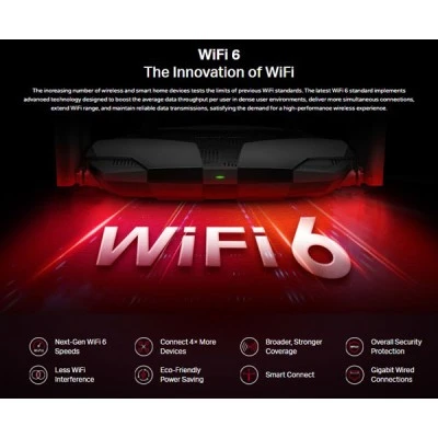 Router MERCUSYS WiFi 6 MR70X AX1800 Dual Band Ver. 1.0 με ταχύτητες WiFi 6 Router MERCUSYS WiFi 6 MR70X AX1800 Dual Band Ver. 1.0 με ταχύτητες WiFi 6