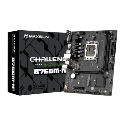 Μητρική Maxsun Challenger B760M-N D5, 2x DDR5, Intel s1700, USB 3.2, 1G LAN, M-ATX Μητρική Maxsun Challenger B760M-N D5, 2x DDR5, Intel s1700, USB 3.2, 1G LAN, M-ATX