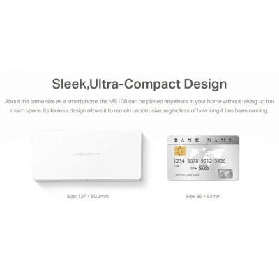 Μεταγωγέας δικτύου Desktop Switch MERCUSYS MS108 8x 10/100 Mbps Ver. 2