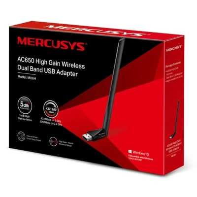 Wireless USB Adapter MERCUSYS MU6H 5dBi AC650 Dual Band Ver. 1.0