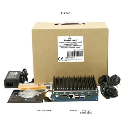 Firewall Mini PC Powertech N1141 Intel J6412 με 8GB RAM - 128GB SSD pfSense 4x 2.5G LAN