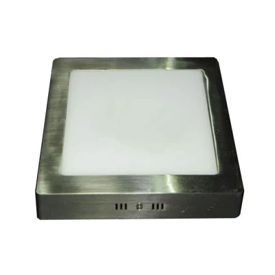  LED Panel Slim Επίτοιχο Τετράγωνο 20W ενδιάμεσο φως 4000K 1460lm IP44 Νίκελ Ματ