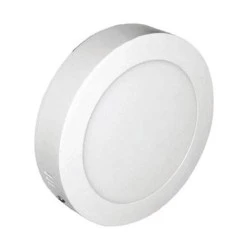 LED Panel Slim Επίτοιχο Στρογγυλό 8W ενδιάμεσο φως 4000K 500lm Λευκό 
