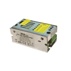 Τροφοδοτικό - led driver μεταλλικό 12W 230VAC σε 24VDC 0.5A IP20 για ταινίες & λάμπες LED