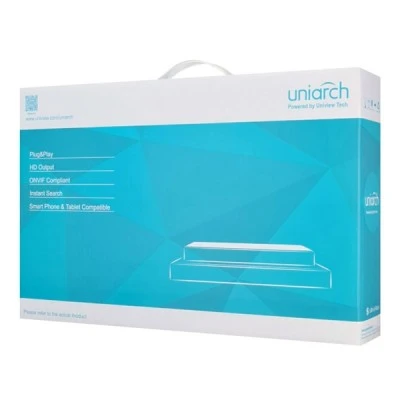 Καταγραφικό UNIARCH  NVR-216S2-P16  H.265/H.264 με ανάλυση 8MP & 16 κανάλια PoE