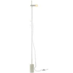 Επιδαπέδιο φωτιστικό HERA​ 1xE14 D9xh160cm λευκό μαρμάρινο και μεταλλικό