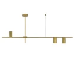 Φωτιστικό οροφής ARISTO 3xGU10 130x12xh53cm μεταλλικό χρυσό