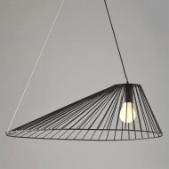 Κρεμαστό φωτιστικό 1xE27 CAPPELLO μαύρο μεταλλικό 60x40x120cm εσωτερικού χώρου