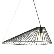 Κρεμαστό φωτιστικό 1xE27 CAPPELLO μαύρο μεταλλικό 60x40x120cm εσωτερικού χώρου