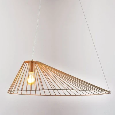 Φωτιστικό κρεμαστό 1xE27 CAPPELLO μεταλλικό χρυσό 60x40x120cm εσωτερικού χώρου Φωτιστικό κρεμαστό 1xE27 CAPPELLO μεταλλικό χρυσό 60x40x120cm εσωτερικού χώρου