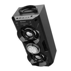 Φορητό ηχείο CELEBRAT OS-01 με ισχύ 10W & μπαταρία 1200mAh Bluetooth FM & LED φωτισμό μαύρο χρώμα