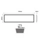 Led panel 40W 230V AC ενδιάμεσο λευκό φως 4000k 295x1195x32mm 4000lm διάρκειας 30000h Led panel 40W 230V AC ενδιάμεσο λευκό φως 4000k 295x1195x32mm 4000lm διάρκειας 30000h