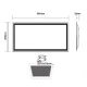 Led panel 30W 230V AC ψυχρό φως 6500k 3000lm δέσμης 120° 295X595X32mm διάρκειας 30000h