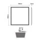 Led panel λευκό τετράγωνο 48W 230V AC θερμό λευκό φως 3000k 4600lm 595X595X32mm