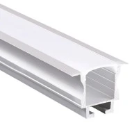 Προφίλ αλουμινίου BROOK P116 24x19mm χωνευτό με οπάλ κάλυμμα για λωρίδες LED Προφίλ αλουμινίου BROOK P116 24x19mm χωνευτό με οπάλ κάλυμμα για λωρίδες LED