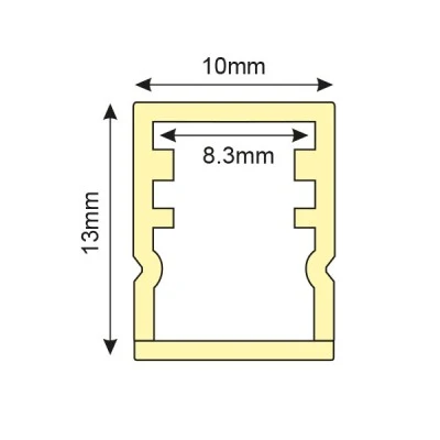 Προφίλ πλαστικό WREN P144 13x10mm επίτοιχο στεγανό IP65 με οπάλ κάλυμμα για λωρίδες LED Προφίλ πλαστικό WREN P144 13x10mm επίτοιχο στεγανό IP65 με οπάλ κάλυμμα για λωρίδες LED