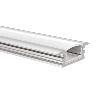 Προφίλ αλουμινίου EDITH P147 25.9x8.7mm χωνευτό στεγανό IP65 με οπάλ κάλυμμα για λωρίδες LE