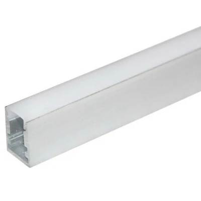 Προφίλ αλουμινίου Τin 13x10mm επίτοιχης τοποθέτησης για λωρίδες LED με οπάλ κάλυμμα