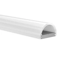 Προφίλ αλουμινίου RAINA P172 13.8x8mm επίτοιχης τοποθέτησης με οπάλ κάλυμμα για λωρίδες LED