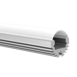 Προφίλ αλουμινίου CIRC 20.3x20.5mm P8N επίτοιχο & κρεμαστό με οπάλ κάλυμμα για λωρίδες LED Προφίλ αλουμινίου CIRC 20.3x20.5mm P8N επίτοιχο & κρεμαστό με οπάλ κάλυμμα για λωρίδες LED