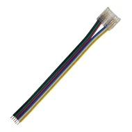 Καλώδιο τροφοδοσίας για COB RGB CCT LED Ταινία 12mm PCB 10cm με 6 Καλώδια