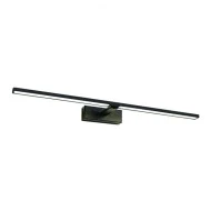 Επίτοιχο LED φωτιστικό μπάνιου PALMA 12W 3000k 780lm μαύρο μεταλλικό 66,5x14,5x5cm IP44