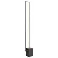 Επιδαπέδιο LED φωτιστικό AELIA 35W θερμό φως 3000k 2800lm μαύρο μεταλλικό 20,5x14xh150cm IP20