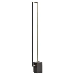 Επιδαπέδιο LED φωτιστικό AELIA 35W θερμό φως 3000k 2800lm μαύρο μεταλλικό 20,5x14xh150cm IP20