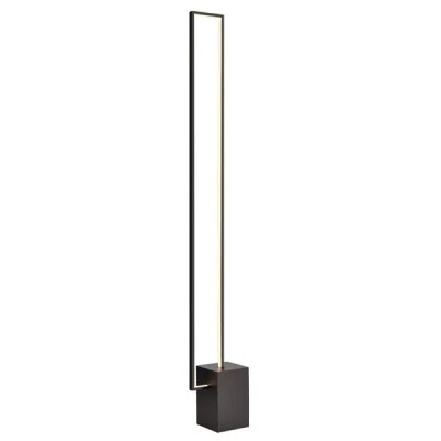 Επιδαπέδιο LED φωτιστικό AELIA 35W θερμό φως 3000k 2800lm μαύρο μεταλλικό 20,5x14xh150cm IP20